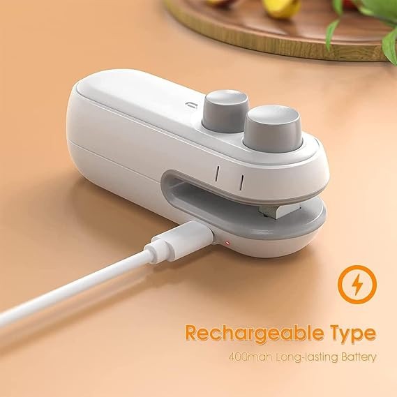 Portable rechargeable mini bag sealer