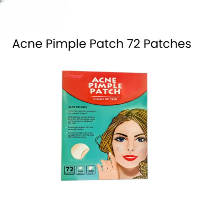 Hydrocolloid acne pimple patches, 72 count packet