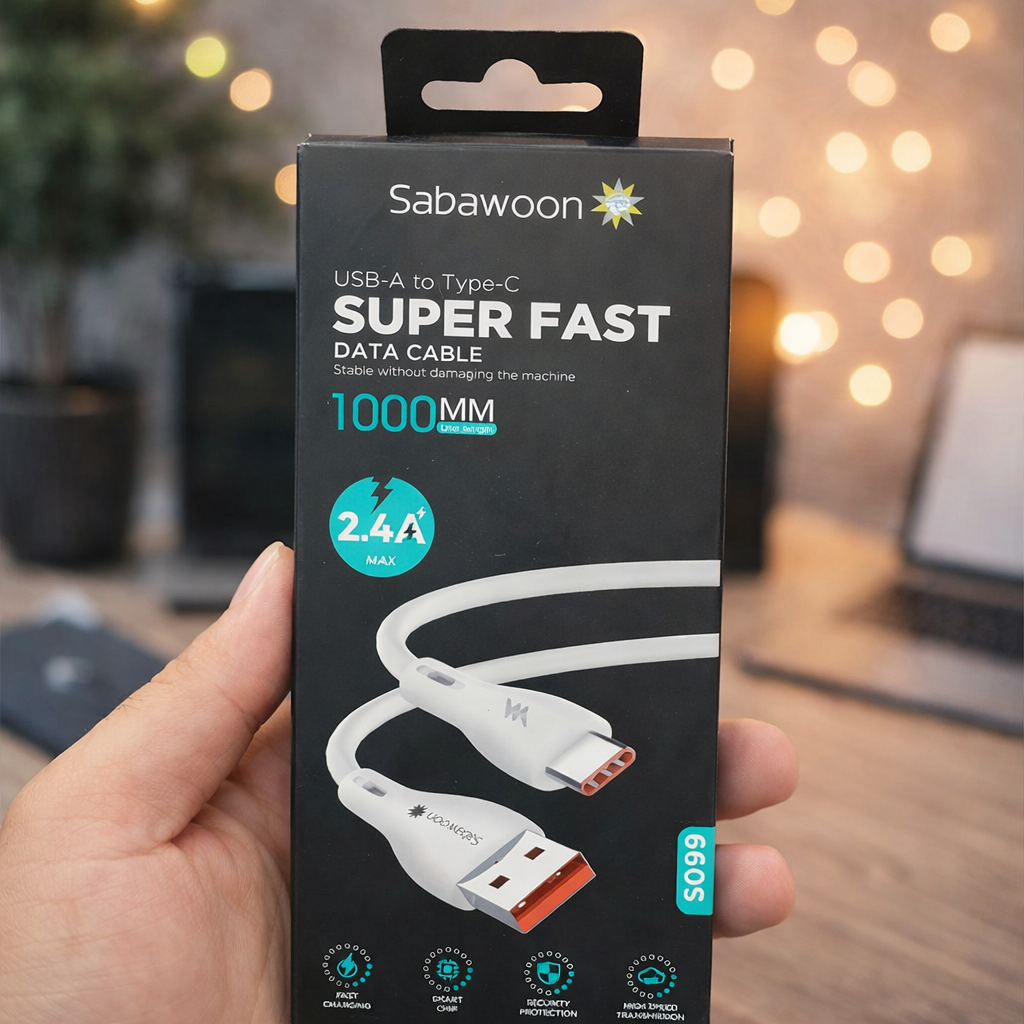 Super Fast USB-A to Type-C Charging Cable (1 Meter)